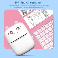 Mini imprimante d'étiquettes multifonction BT Mobile Phone Photo Printer Photo Records QR Code Portable Thermal Paper Pocket Printer