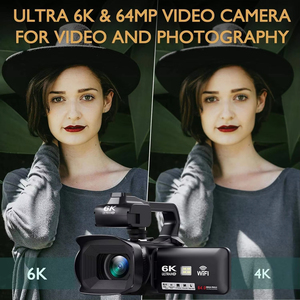 กล้องถ่ายภาพดิจิตอล 18x 6K สำหรับถ่ายภาพแบบไลฟ์สด พร้อมรีโมทไร้สายควบคุม 360 องศา รุ่น HDV-206KM กล้องวิดีโอดิจิตอล HDV - Product Image 5
