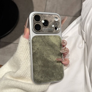 Custodia per cellulare in denim e pelle all'ingrosso alla moda per ragazze con protezione obiettivo per <span class=keywords><strong>iPhone</strong></span> 17 16 15 Pro Max - <span class=keywords><strong>Accessori</strong></span> per telefono - Product Image 1