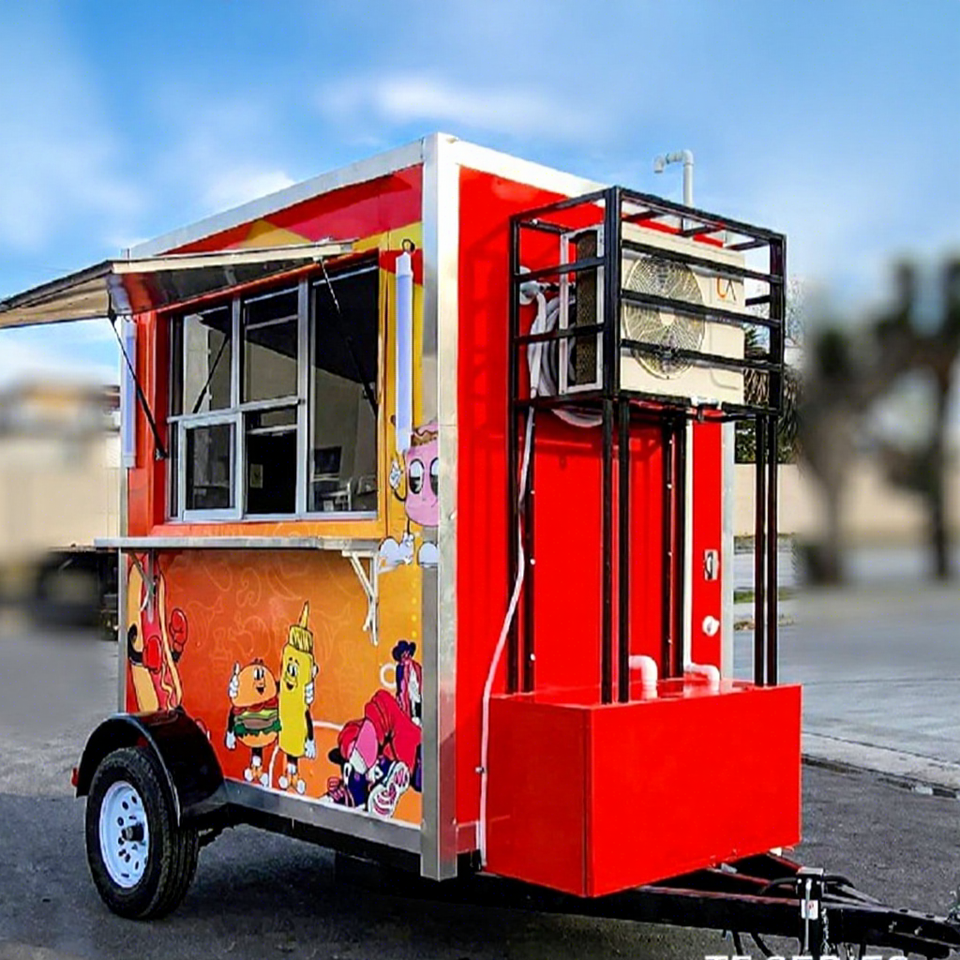 2026 Custom Catering Trailer Food Truck Mobile Kitchen Pizza Fast Food ...