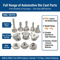 Piezas de Fundición a Presión de Aluminio con Mecanizado CNC IATF 16949 para Componentes Industriales Automotrices