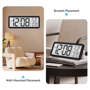 Huishoudelijke binnen- en buitenkalender Draadloze temperatuur-vochtigheid Multi-groot display Digitale weerstationklok met sensor - Product Image 5