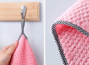 Chiffons à vaisselle en microfibre de grande taille en gros, absorbants et résistants à l'huile - Product Image 4