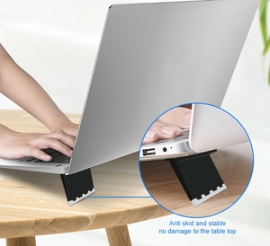 2 PCS OEM Factory Mini Portable Stand <span class=keywords><strong>Invisible</strong></span> Computer Holder Foldable Ergonomic Desktop Stand - Product Image 1