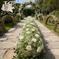 Boule de fleurs artificielles réalistes sur mesure OLERAY en soie, faite à la main, pour centre de table de mariage, location événementielle, décoration, vente en gros rapide pour revendeurs