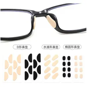 Soft silicone nose pads Eyeglass Optical Adhesive 18 mm*1.8 mm Anti-slip Pad Butterfly Acetate