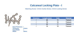Plaque de blocage en titane CANWELL pour le calcaneeuse, implant orthopédique pour traumatismes du pied <span class=keywords><strong>et</strong></span> de la <span class=keywords><strong>cheville</strong></span>, chirurgie des fractures, CE ISO - Product Image 6
