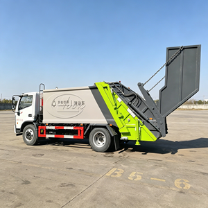 Camion compacteur à bras oscillant Dongfeng 4x2, chargement arrière hydraulique, pour déchets municipaux, directement de l'usine - Product Image 4