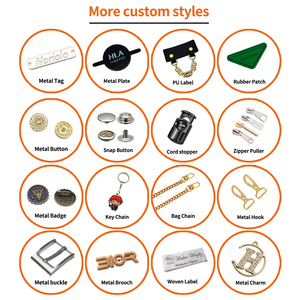 Factory Custom <strong>Handbag</strong> Metal Tag Custom Sewing Clothing Label Custom Metal <strong>Fake</strong> Leather Metal Label - Product Image 5
