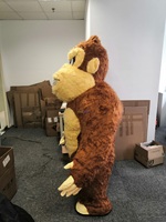 Costume de mascotte de singe gonflable en peluche de haute qualité Costumes de carnaval d'halloween Costume de mascotte Kingkong
