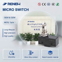 Micro-interrupteur en plastique haute précision 15A RENEW RZ-15GQ21-B3 à action rapide momentanée, à montage sur panneau, à curseur à rouleaux croisés, SPDT, fin de course