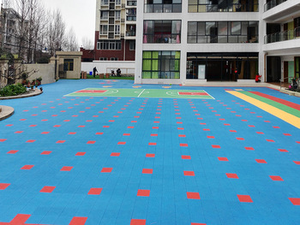 Chất Lượng Cao Chống Trượt 100% Mới PP Nhựa Lồng Vào Nhau Thể Thao Tòa Tầng Gạch Sân Chơi Ngoài Trời/Mẫu Giáo/Trường sàn - Product Image 6