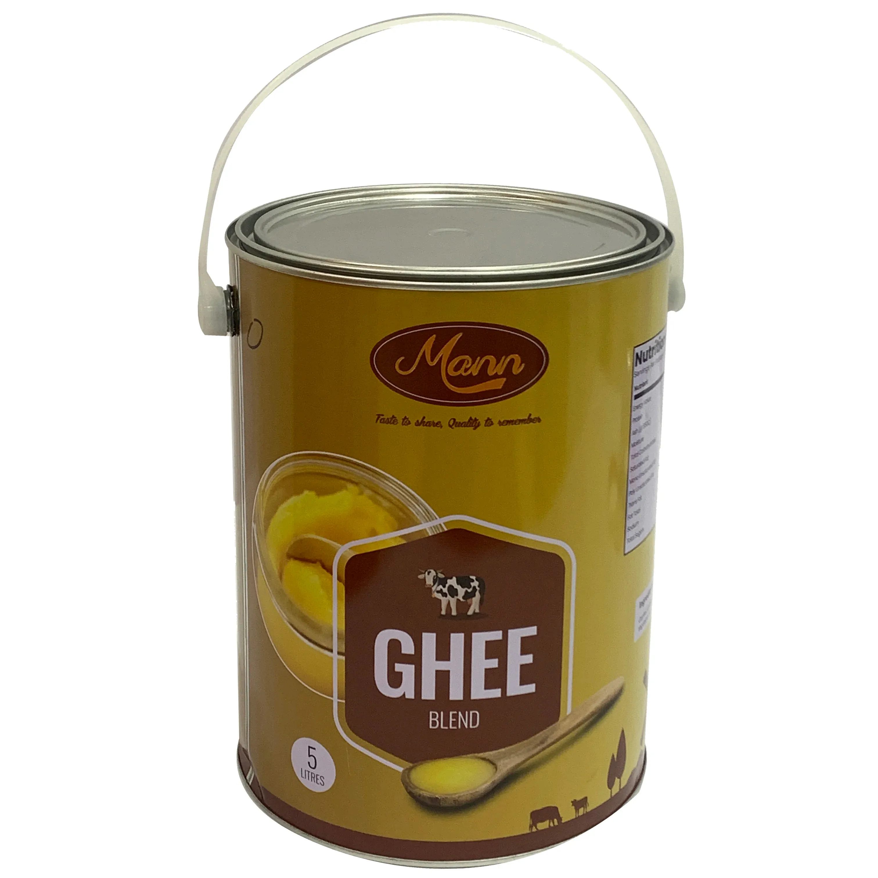 5L Food Grade Cylindrical Metal Cans Butter Storage from Trusted Supplier