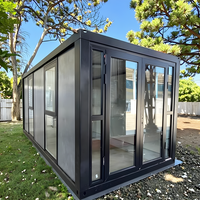 Nouvelle maison conteneur préfabriquée avec toit, pod de bureau préfabriqué, maison moderne extensible à bas prix à vendre
