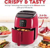 Friteuse à air chaud électrique sans huile 6L 2400W, double panier, écran tactile intelligent, design moderne en acier inoxydable vert, pour usage domestique et automobile