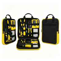 Kit d'outils de télécommunications 8 pièces, pince à sertir réseau 3 voies 4p6p 8p, couteau à dénuder les fils, prise en charge de la personnalisation OEM