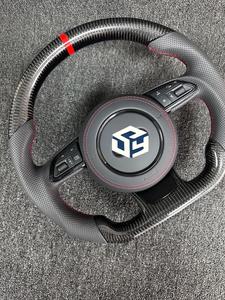 Volante Audi RS de fibra de carbono para A1 A3 A4 A5 A6 A7 R8 RS3 C7 Q5 Q7 <span class=keywords><strong>S3</strong></span> S5 8V B8 B9 S4 Q3 Q8 Compatible con cualquier personalización - Product Image 5