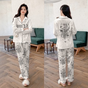 <span class=keywords><strong>Pigiama</strong></span> autunnale da donna <span class=keywords><strong>con</strong></span> <span class=keywords><strong>stampa</strong></span> digitale abito lungo <span class=keywords><strong>con</strong></span> Design ampio per la casa - Product Image 4