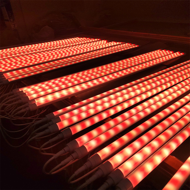 Pork Light T8 LED Tube Light for Fresh Meat and Food Cart Lighting Waterproof 9W-24W 120 Beam Angle 3-Year Warranty