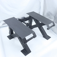 Plateforme de traction en acier en forme de X pour soulevé de terre, rameur, traction dorsale, squat, hip thrust, accessoires de gym multifonctionnels pour tractions verticales