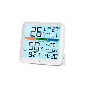 Reloj Digital LCD, Termómetro, Higrómetro, Medidor Electrónico de Temperatura y Humedad - Product Image 1