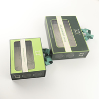 Boîtes rigides personnalisées OEM avec fermeture magnétique, emballage cadeau de luxe, design avec fenêtre et poignée en carton rigide, laminées