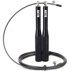 Accesorio de fitness de entrenamiento largo de alta calidad-Cuerda de salto de velocidad de alambre de acero con mango de aluminio Venta caliente Nueva llegada - Product Image 1