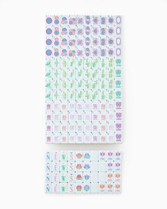 Ensemble de Mahjong américain moderne de la série Florida, jeu de société portable avec 160 tuiles en acrylique, thème Soleil rose clair - Product Image 2