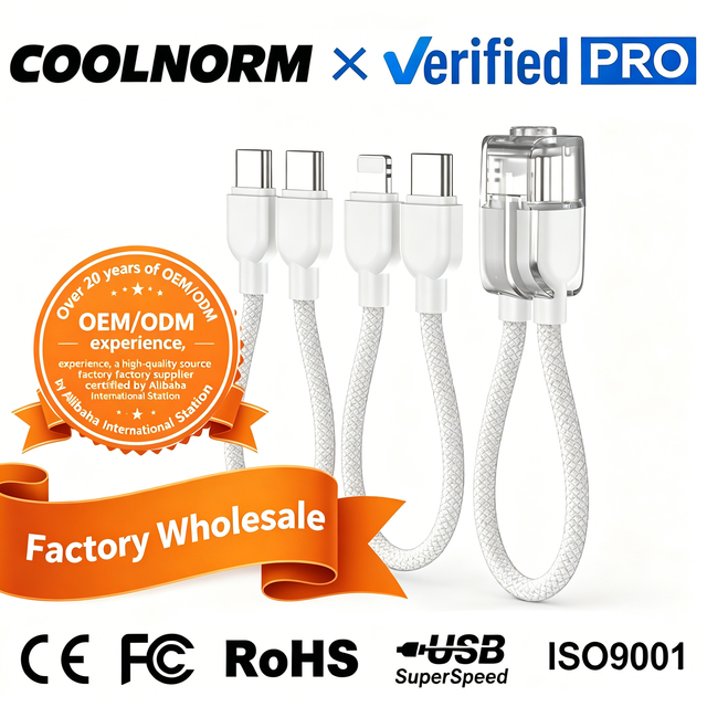 Type-C Fast Charging Data Cable Short-Line Charging Lanyard Mobile Phone Data Line with 60W Fast Charge and 30W Support Treasure