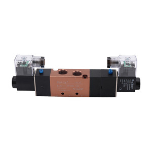 โรนี่ โซลินอยด์วาล์ว 4V330-10C 3 ตำแหน่ง 5 ทิศทาง AC220V DC24V การควบคุมด้วยลมแบบเกลียว - Product Image 1