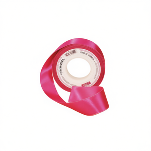 ริบบิ้นตกแต่ง 2.5 ซม. X 3.5 ม. สีชมพู สำหรับงานฝีมือและห่อของขวัญ - Product Image 2