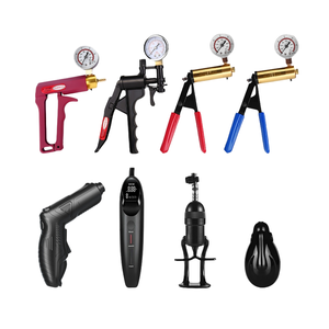Grau Masculino Enhancement Upgrade Kit com Pressure <span class=keywords><strong>Gauge</strong></span> <span class=keywords><strong>Vacuum</strong></span> Release Valve e compatível Trigger-Penis Bomba para produtos do sexo - Product Image 1