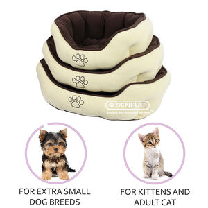 Voor <span class=keywords><strong>Petstar</strong></span> Gezellig Zacht Warm Polar Fleece Jacquard Stof Rechthoek Pp Katoenen Kat Hond Huisdier <span class=keywords><strong>Bed</strong></span> Met Dierenpatroon Verpakt In Doos - Product Image 4