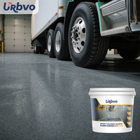 Revêtement de sol en époxy à effet marbre auto-nivelant, résistant à l'usure et durable, peinture de sol en époxy avec sable coloré