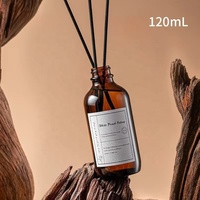 Diffuseur de parfum à bâtonnets parfumé à l'orange, petite production, en verre, artisanal, longue durée, sans alcool, pour cadeau de mariage ou décoration intérieure
