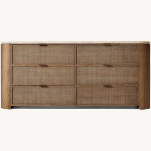 Роскошная современная мебель для спальни с 6 ящиками Деревянный Комод для спальни - Product Image 1