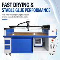 Machine de distribution de colle à rotation automatique avec couvercle de moteur de moyeu