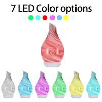 Diffuseur d'arômes électrique à brume froide, humidificateur en verre coloré pour la maison et l'hôtel, installation sur table pour usage intérieur