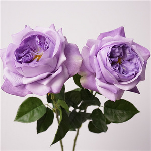 Flores Artificiales de Látex de Alta Calidad, Tacto Real, Color <span class=keywords><strong>Rosa</strong></span> Blanco, <span class=keywords><strong>Rosa</strong></span> Austin <span class=keywords><strong>Juliet</strong></span>, para Decoración de Bodas y Hogar - Product Image 5