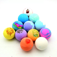 Relax Spa fait à la main étiquette privée 12 pièces boule de bain pétillante Spa coloré bombe de bain ensemble dans une boîte cadeau