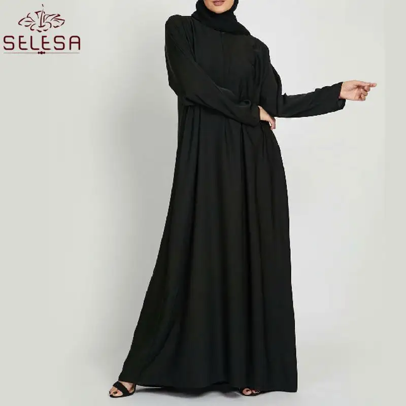 Vestido Muculmano Middle Top Quality Soft Material Elegant Islamic Malaysia Abaya Turkish Clothing Hijab Dress Muslim