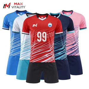 Nuova <span class=keywords><strong>Serie</strong></span> 24/25 di Magliette da <span class=keywords><strong>Calcio</strong></span> Personalizzate per Adulti, Stampa Migliorata in Poliestere Antibatterico ad Asciugatura Rapida, Pantaloncini da Allenamento - Product Image 1