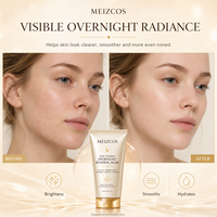 Masker Perawatan Wajah Semalaman Kojic Acid Kunyit Pencerah Kulit dengan Niacinamide Vitamin C Panthenol 75ml (OEM ODM Private Label)
