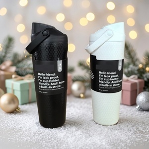 30oz Leak-Proof Vacuum Insulated Stainless Steel Water Bottle <b>Double</b> <b>Wall</b> Flask with Handle Lid and Gift <b>Box</b> - Product Image 5