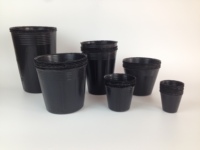 Pots de jardinage en plastique souple jardinière pépinière et tubes de plantes d'intérieur pour les semis tubes de culture