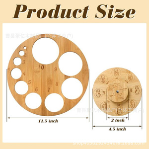 Modèle de position fœtale en bambou, planche ronde en bois, outil pédagogique pour la dilatation cervicale, outil d'enseignement médical - Product Image 5