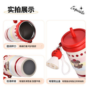 Cute Cartoon 316 Stainless Steel Insulated Water <b>Bottle</b> 600Ml Portable For Children Student Drinking Cup - Product Image 3