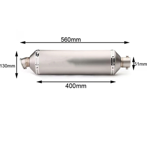 ท่อไอเสียรถจักรยานยนต์ขนาดใหญ่600CC Moto สำหรับ Z1000 Tmax530 CBR1000 Z900 Tmax nMax PCX - Product Image 2