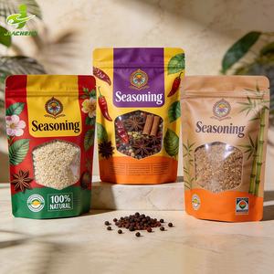 Bolsas de Plástico para Alimentos con Ventana Transparente, Impresión Personalizada, 100g/250g, Reutilizables, para Especias, Chile, Ajo y Condimentos - Product Image 6