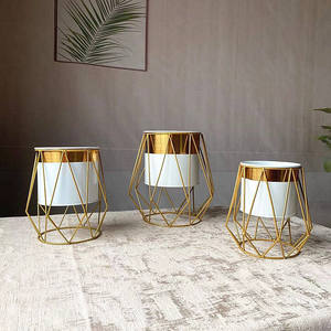 Ornement de bureau de Style nordique, support de fleurs en fer forgé, <span class=keywords><strong>Pot</strong></span> de fleurs en étain en métal - Product Image 4